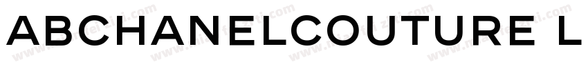 ABChanelCouture Light字体转换